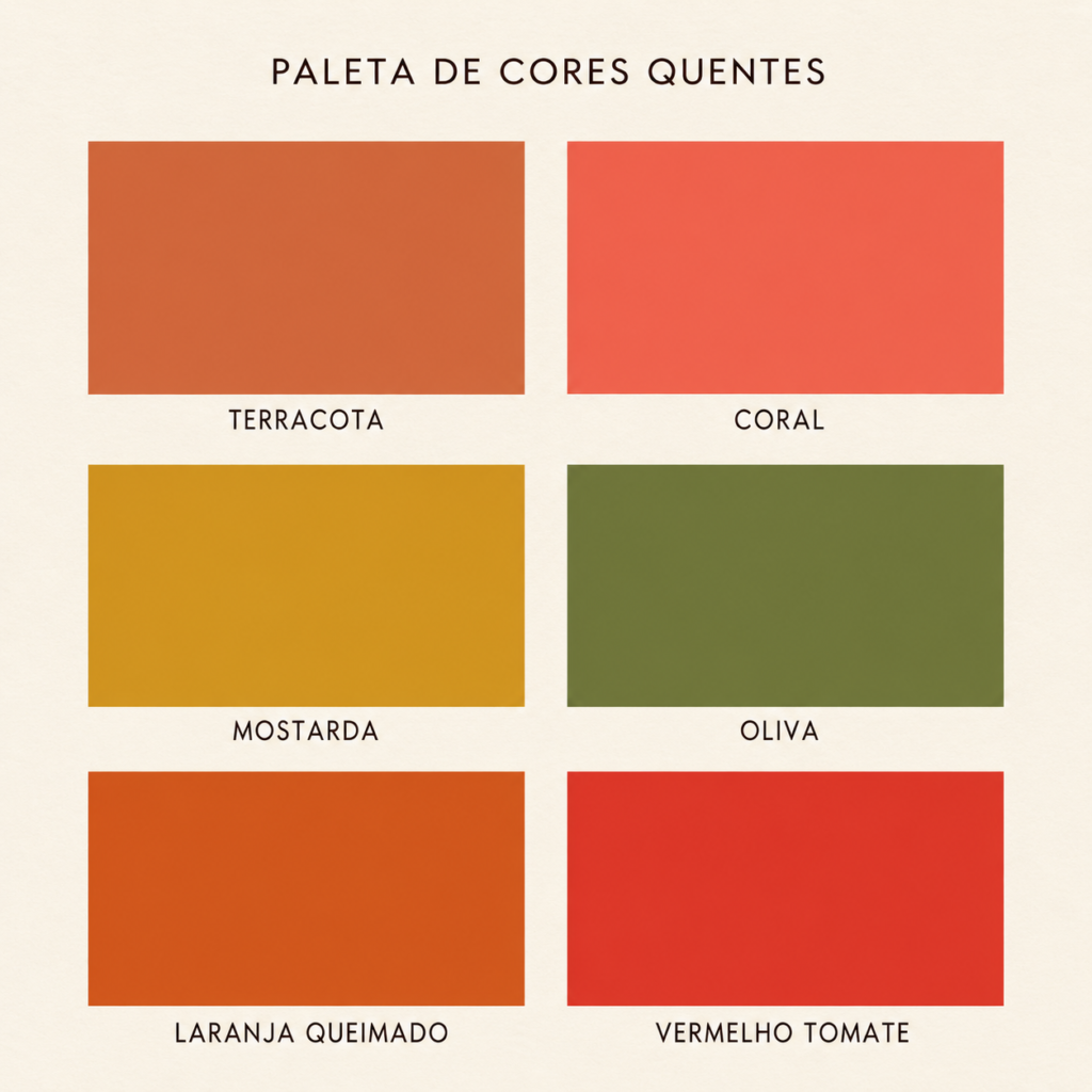 A temperatura indica se a aparência tende a harmonizar melhor com cores de base mais quente, mais fria ou próxima da neutralidade.